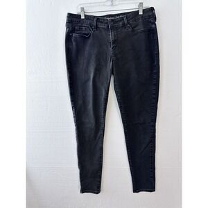 Signature by Levi Strauss Jegging Womens 14L 32x34 Black Low Rise Stretch Skinny